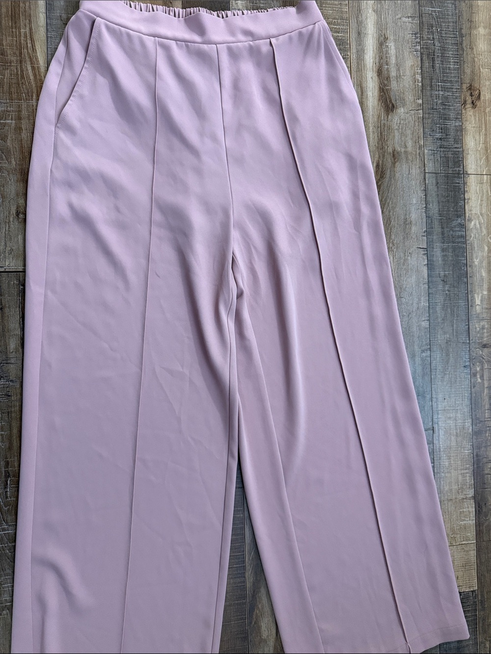 Melloday High-Rise Wide Leg Pants in Dusty Pink